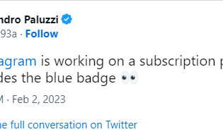 新代码表明 Meta Instagram 将支持付费验证