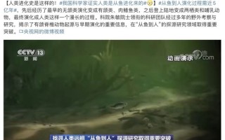 我国科学家证实人类是由鱼进化而来 从猿到人破灭了？