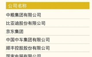 2022年《财富》最受赞赏的中国公司出炉：比亚迪、京东挤入前3