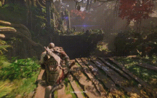 《战神：诸神黄昏》一段新GIF公布 失眠组：画质无敌