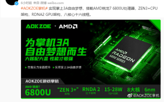 《地平线5》飚到100fps！AOKZOE掌机官宣首发锐龙7 6800U