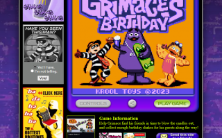 麦当劳为“奶昔大哥”庆生，推出 Game Boy 风格游戏《Grimace's Birthday》