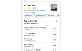 谷歌搜索推新功能：一站式预约诊所看病