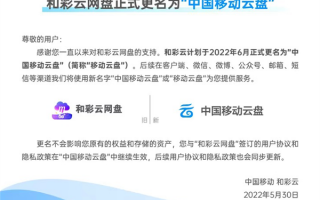 上传下载不限速！和彩云网盘宣布更名中国移动云盘