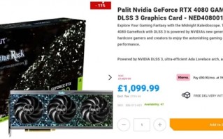 海外经销商顶不住：RTX 4080英国又降价 轻松降近900元还会继续