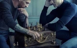 罕见！梅西C罗同框拍摄LV广告大片 网友点赞：绝代双骄