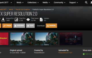《赛博朋克 2077》迎来 FSR 2.0 Mod：替代 DLSS，适配更多显卡，实测游戏帧数翻倍