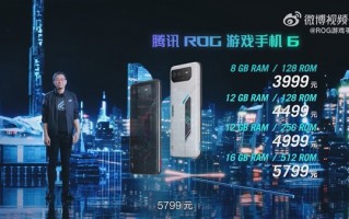 骁龙8+之王7999元！腾讯ROG游戏手机6家族价格汇总