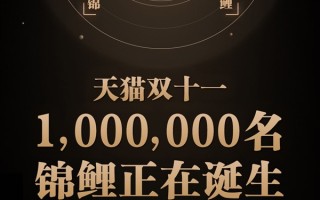 今年天猫双11将诞生100万个拍照锦鲤：每天单人最高能拿49999元