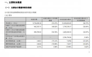宁德时代第三季度赚翻！净利润94.2亿 大增188.42%