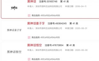 《黑神话：悟空》开发商拿下姜子牙、小倩、钟馗商标 打造黑神话宇宙