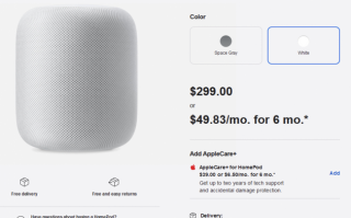 苹果美国在线商店的全尺寸 HomePod 已售罄