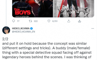 小岛秀夫自曝：因为太像《黑袍纠察队》，所以砍掉了一个游戏项目