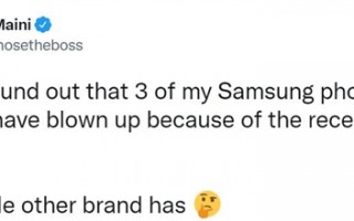 因气温太高 博主手中的3台三星手机都鼓包了