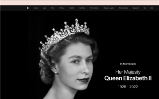 英国女王伊丽莎白二世去世 苹果官网主页更新致敬
