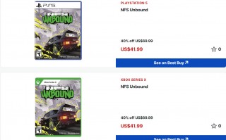 发售刚刚两周，《极品飞车 22》 主机版已在国外降价促销