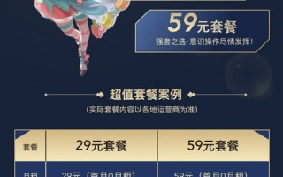 《王者荣耀》推5G套餐：29/59元两档 每月送定向流量30GB