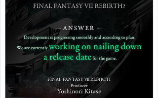 制作人称《最终幻想 7：重生》开发顺利，暗示为开放世界游戏