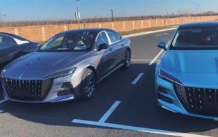 合资中型轿车新敌 国产豪华红旗H6实车亮相：罕见双中置排气