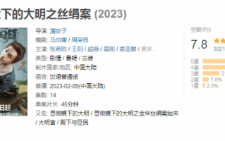 马伯庸《显微镜下的大明》豆瓣7.8分 张若昀 吴刚主演