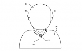 苹果申请新的音频专利：耳机不用戴，挂在衣领上听，还不打扰其他人