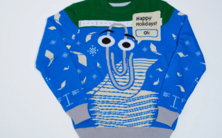 微软官方 Windows 2022 丑陋毛衣发布，印有“大眼夹”Clippy