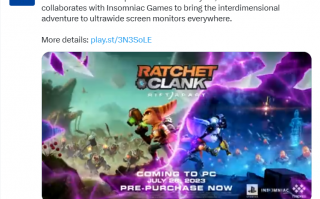 索尼 PS5 独占游戏大作《瑞奇与叮当：时空跳转》7 月 26 日登陆 PC 平台