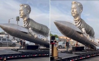 马斯克粉丝花60万美元为他立纪念碑 设计太过逆天