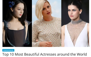 感觉如何？迪丽热巴被评为全球最美女演员 还有这9大美女入榜