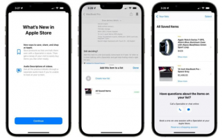 苹果 iOS 版 Apple Store 新增已保存项目列表，以便与产品专家轻松共享