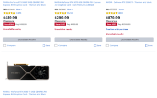 RTX 30清仓大甩卖！价格全线暴跌 最多达40％