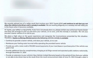 丰田首款电动车出师不利：车轮脱落、紧急召回、无条件退款