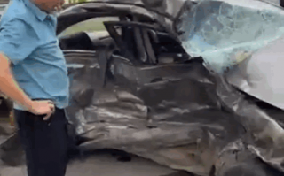 理想L9现严重车祸：雪佛兰轿车侧面被其撞扁