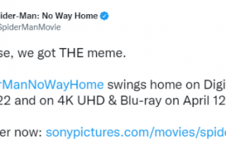 《蜘蛛侠：英雄无归》蓝光版4月12日推出 官方玩三虫互指梗