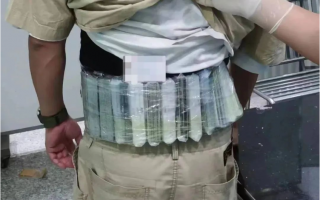 一旅客人身绑藏 450 个内存条入境被查