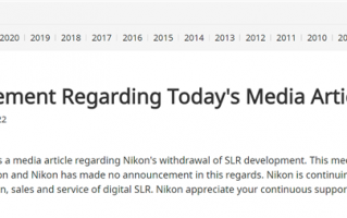 60年历史的单反相机停止？尼康回应：将继续生产、销售