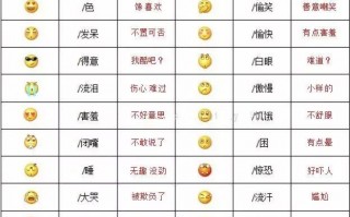 58个笑脸表情的意思,微信脸部表情图解大全