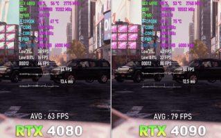 12999、9499元谁更超值？RTX4090、4080游戏实测对比 差距一目了然