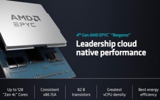 AMD 推出第四代 EPYC 处理器 Bergamo：最高 128 个 Zen 4c 核心、2.7 倍能效提升