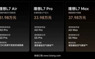 最便宜理想开卖！L7五座套娃32万起 入门版L8也来了