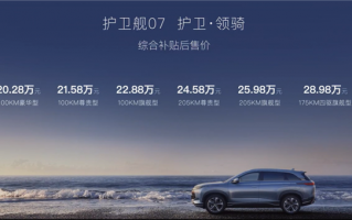打爆丰田、本田混动SUV 比亚迪护卫舰07上市：20.28万起