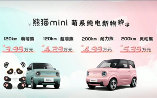 能否暴打宏光MINIEV？吉利熊猫mini正式上市：3.99万起买不