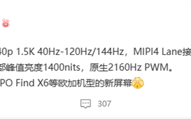 一加Ace 2用上1.5K国产屏：支持原生2160Hz PWM调光